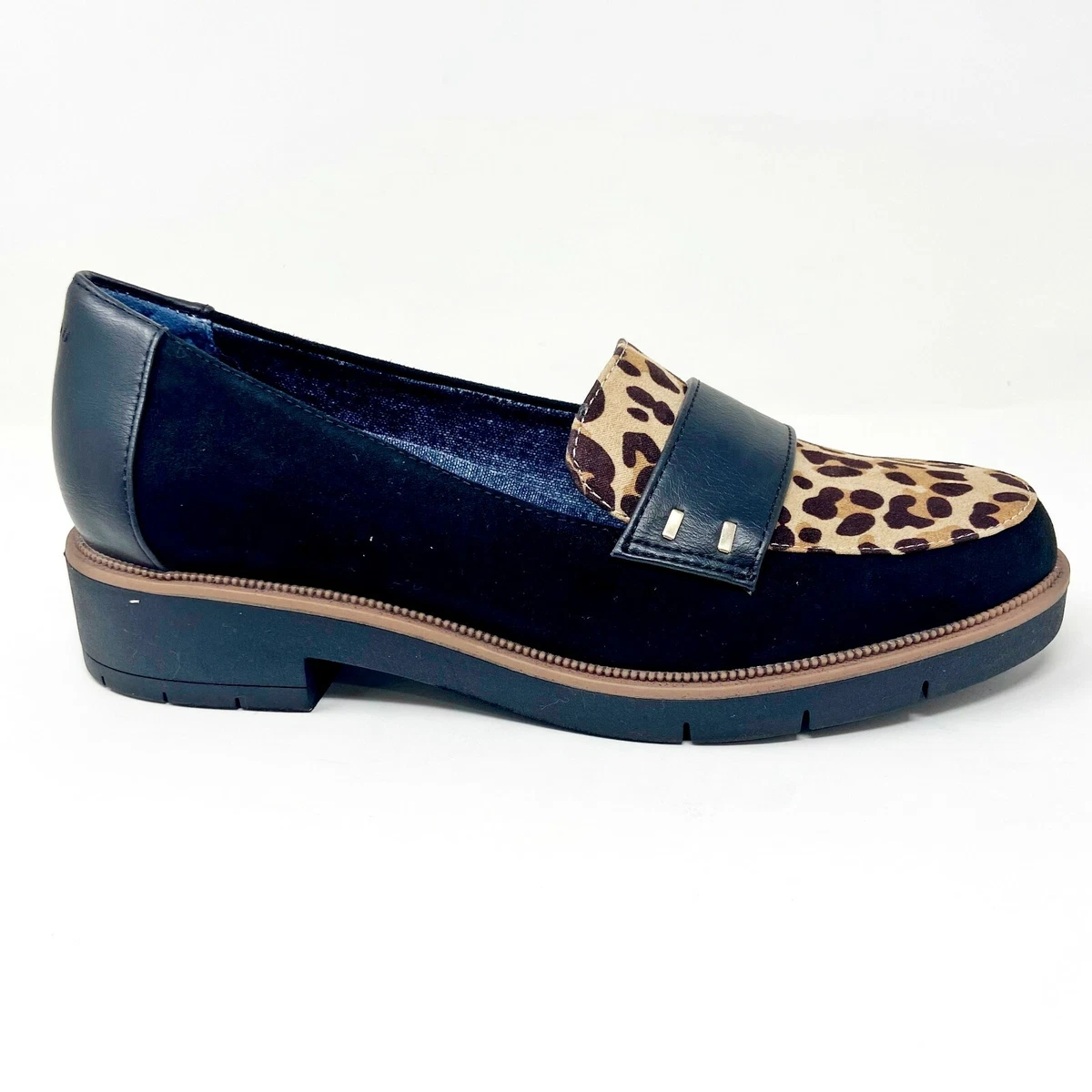 Cheetah slip on loafers sale