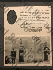 Sunoco gasoline advertising card  postcard