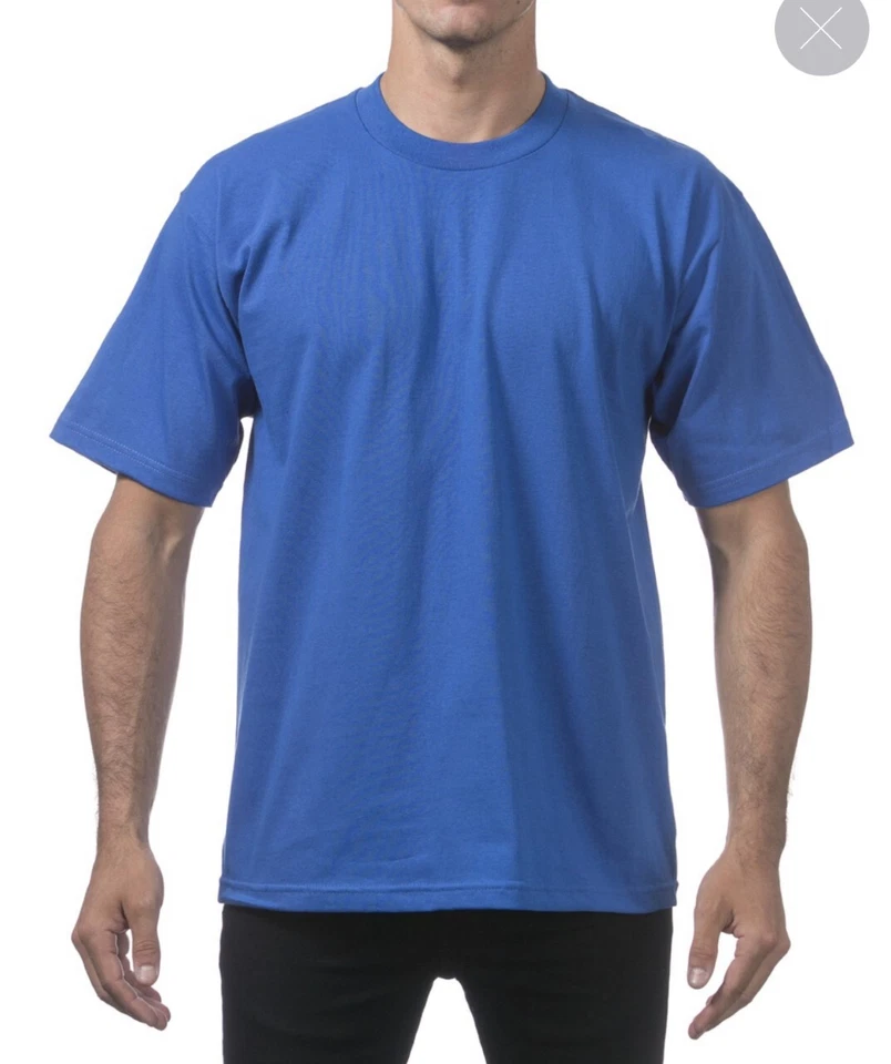 PACK DE 5 CAMISETAS LISAS DE MANGA CORTA PRO CLUB PROCLUB PARA HOMBRE CAMISETA DE ALGODÓN RESISTENTE NUEVAS Foto 4 de 4