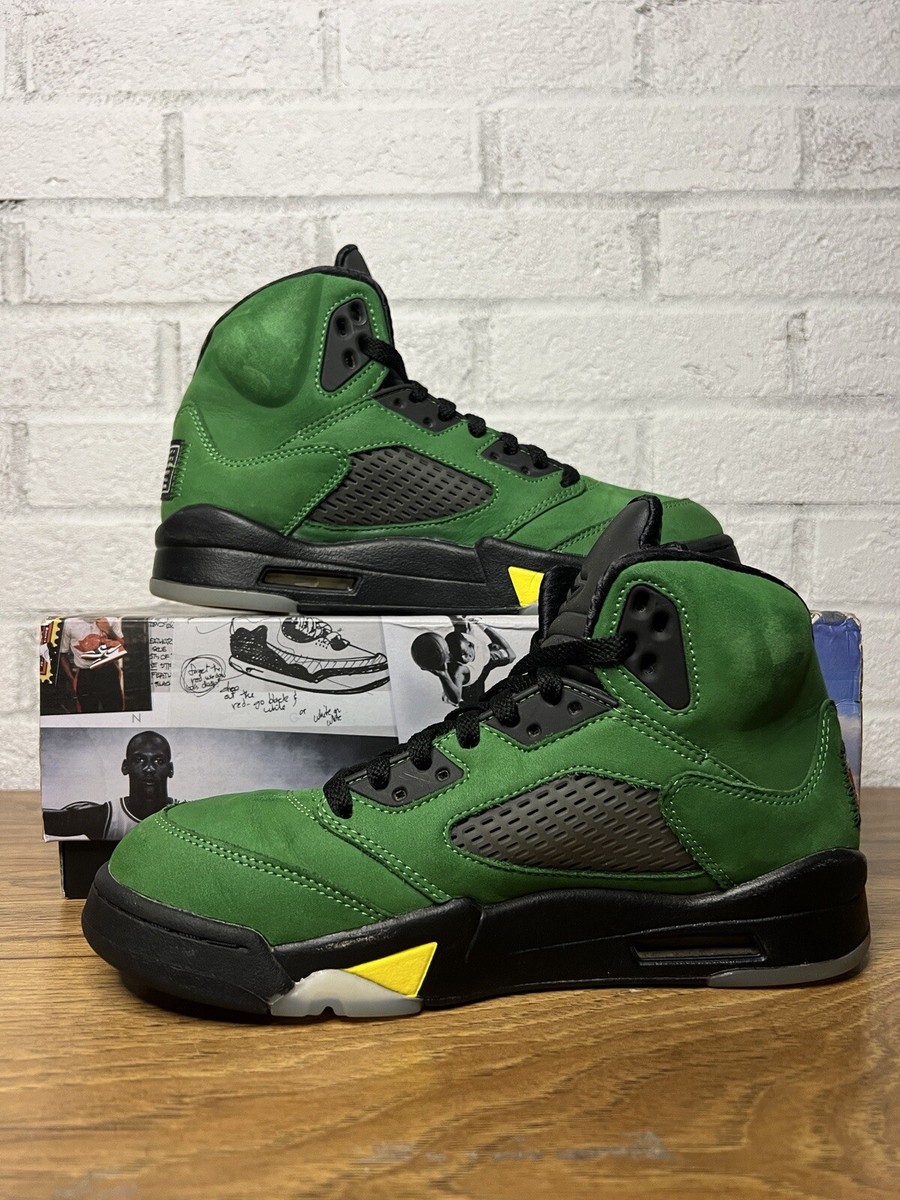 Size 7.5 - Jordan 5 Retro SE Oregon 2020 Green/Yellow/Black