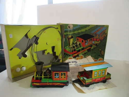 WAMOO BATTERY ELECTRIC TRAIN - ORIGINAL - ANTIQUE TOY