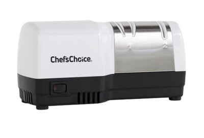 Chef'sChoice 220 Hybrid Diamond Hone 2-Stage Knife Sharpener uses Diamond Abrasi