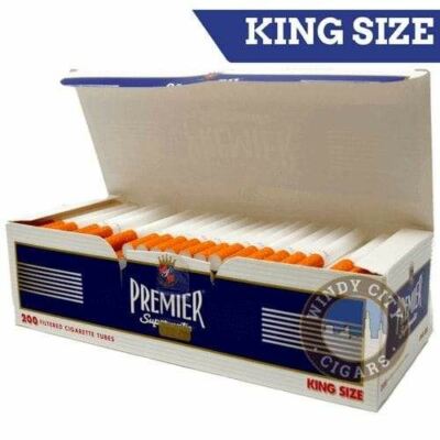 premier cigarette tobacco review Premier Brown Filter Tip Cigarette Tube King Size Full Flavor Navy 5 Pack,  200ct