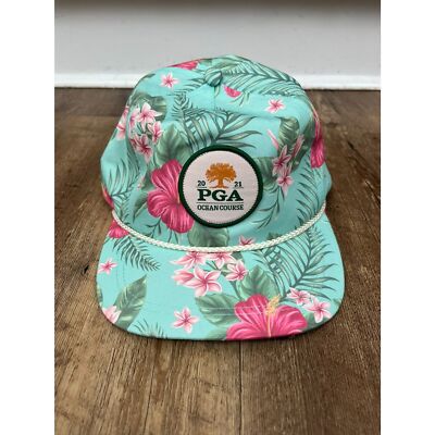 PGA Ocean Course 2021 Hawaiian Rope Trucker Hat Adjustable