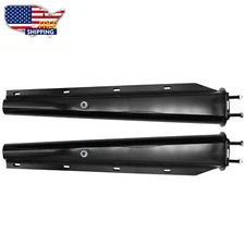 30" Spring Loaded Mud Flap Hanger Freightliner Kenworth Peterbilt (2.5") Black