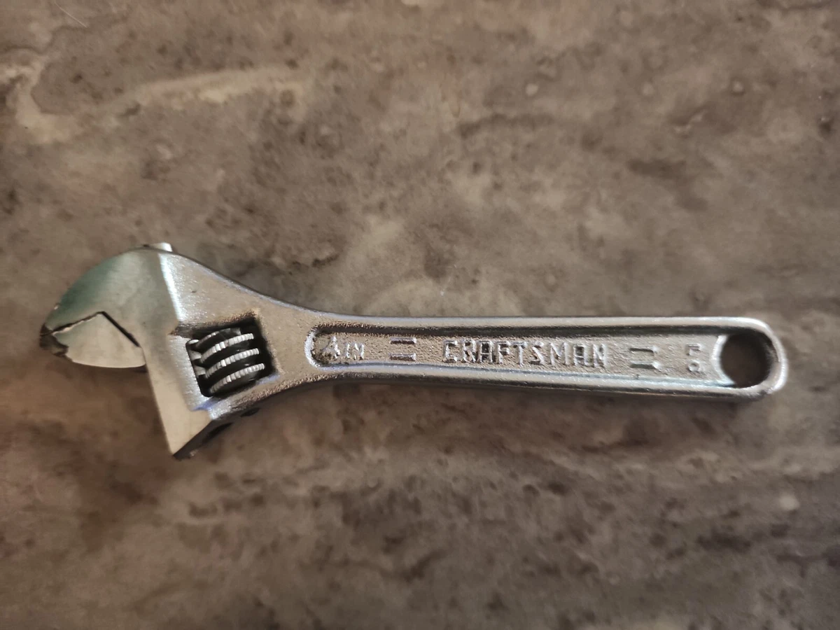 Vintage Craftsman 4 inch adjustable wrench forged alloy USA