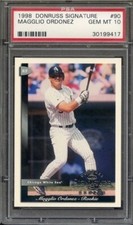 1998 Donruss Signature #90 Magglio Ordonez PSA 10 RC Rookie Chicago White Sox
