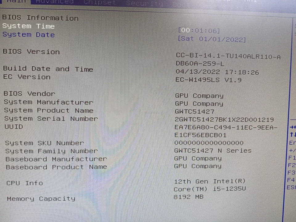 Gateway GWTC51427 14" Laptop Intel Core i5-1235U 8GB RAM PARTS OR REPAIR -FM - Image 3 of 4