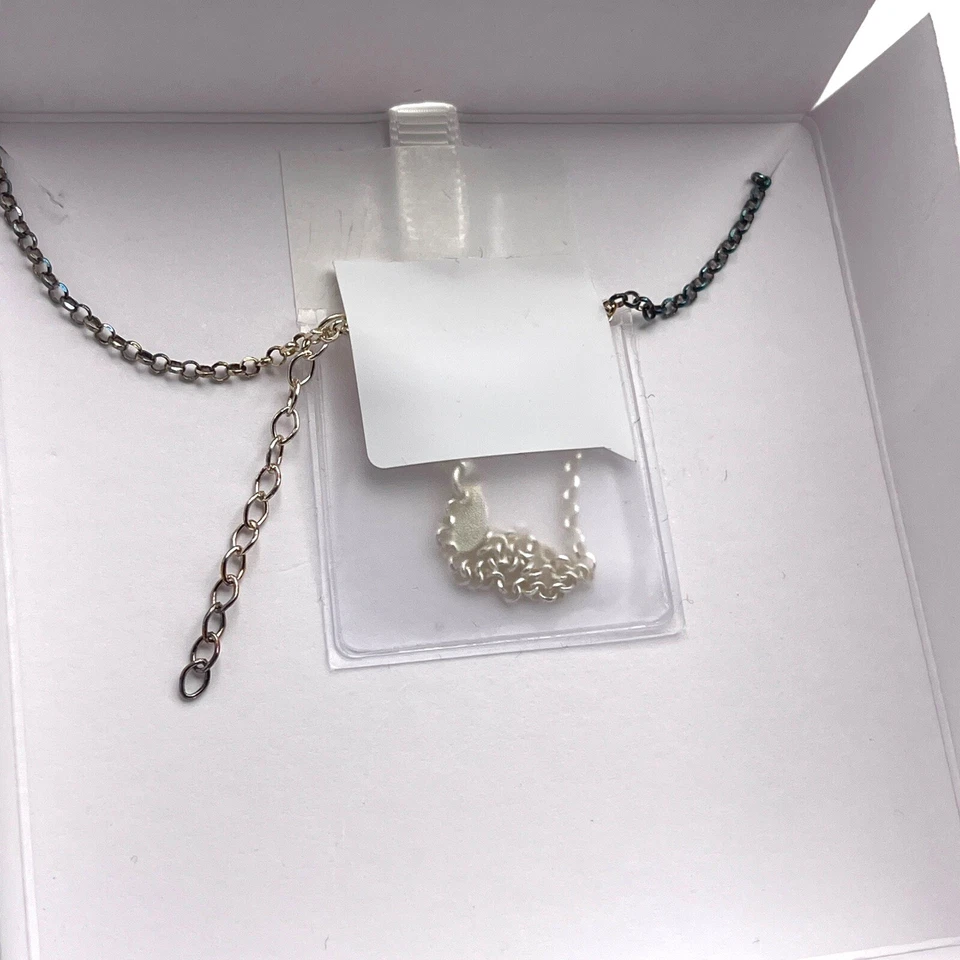 Collar Tijeras MIA FIORE Plata de Ley 925 16 pulgadas más extensor nuevo en caja Foto 4 de 4