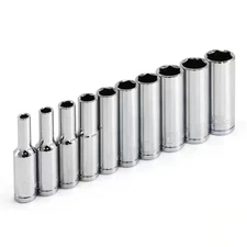 1/4 In. Drive Metric 6-Point Deep Socket Set (10-Piece)