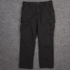 Carhartt Cargo Pants Mens 34X30 Black Relaxed Straight Rigby Rugged Flex Work