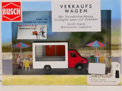 Busch 5420 Verkaufswagen Hähnchen Grill 1:87 H0 wie NEU! OVP 1705-26-52 - Bild 1 von 2