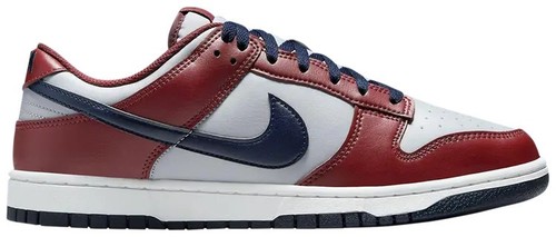 Nike Dunk Low Retro Wolf Grey Obsidian Dark Team Red | eBay