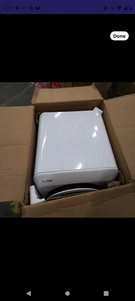 SECADORA DE LAVANDERÍA EUHOMY COMPACTA DE ACERO INOXIDABLE. 1500 vatios. 3,5 pies cúbicos Foto 2 de 3