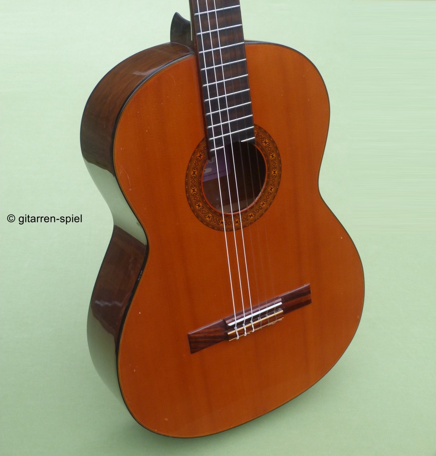 4 / 4 Vintage Konzert-Gitarre Kasuga G-312 Made in Japan Fichte Mahagoni Rar Top!