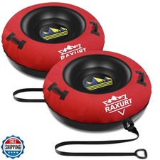 Raxurt Heavy Duty Snow Tube with Premium Canvas Cover for Kids an