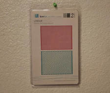 New Retired LifeStyle Crafts Quickutz Embossing 2 Folders Linear