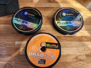 Guru Pulse Line 300m und Schleppleine 250m Grobfischen