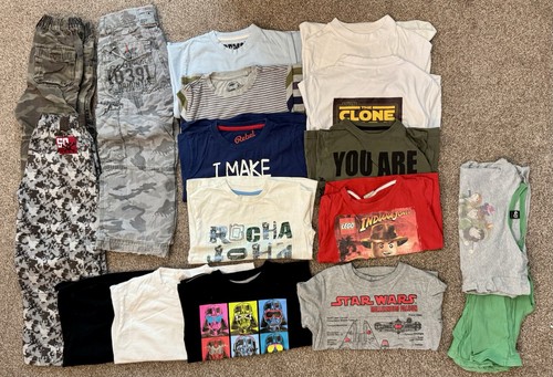Boys 5-6 Years Clothing bundle. Lego T-shirt, Star Wars, Indy.