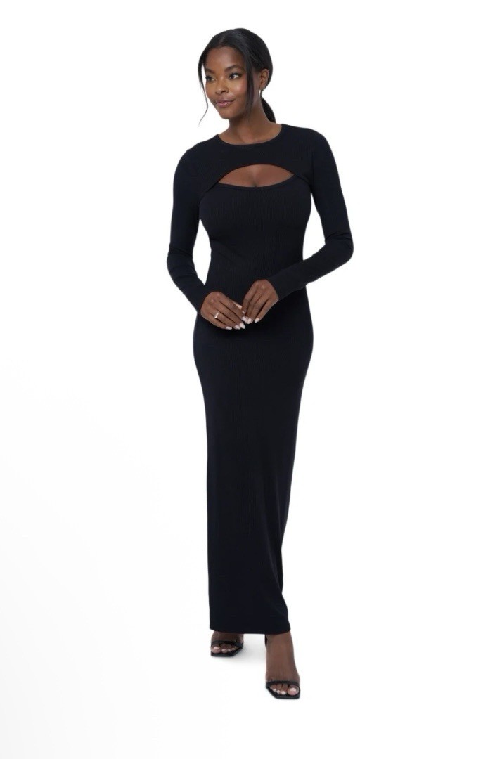 Edited by Remi Bader Women's Cutout Dress Size XL Black