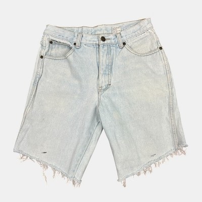 Vintage Brittania Denim Cut Off Shorts Mens 31 Light Wash 90s Jean Shorts USA St