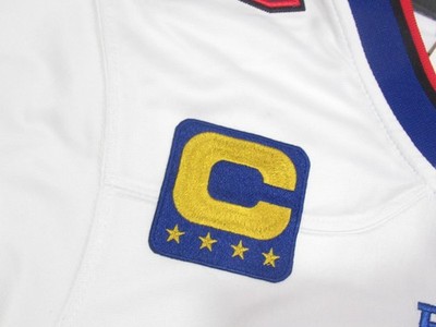 Josh Allen #17 Buffalo Bills 2025-26 Captains Patch Men's Jersey