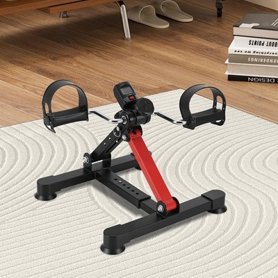 Mini Heimtrainer Mini Bike Pedaltrainer Trimmrad LCD Arm und Beintrainer