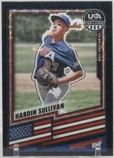 2026 Panini Prizm Stars & Stripes Hardin Sullivan 12U Black Velocity /39 #54