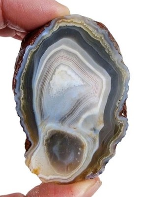 Banded Agate Faced Nodule 71.1 grams.
