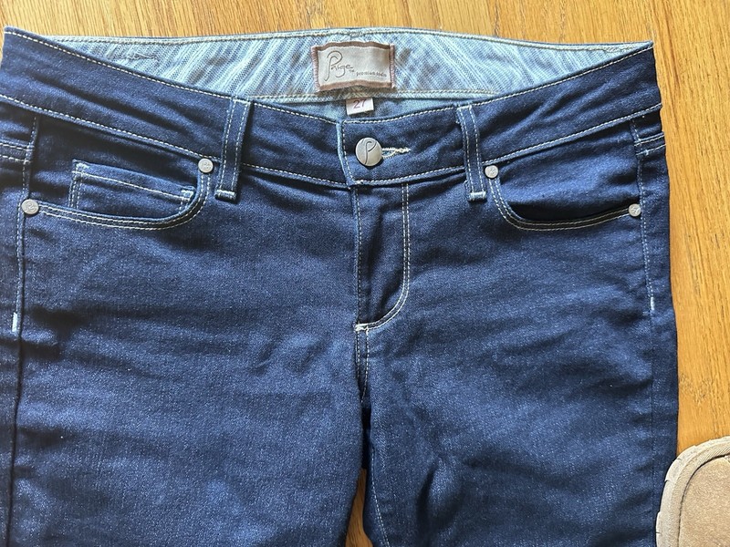 Paige Dark Denim Jeans Women Size 27w X29L