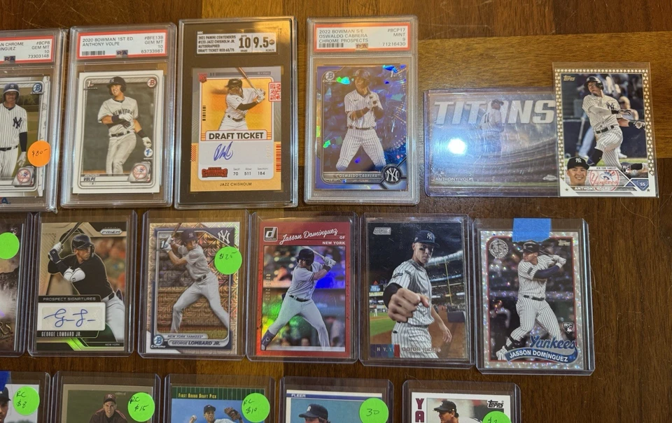 Lote de novato de gama alta graduados de los Yankees Estate Found Auto’s Many #/d, todo casi nuevo+. Jeter Foto 3 de 4