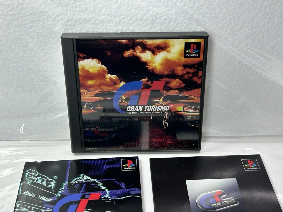 Gran Turismo 1 w/ Spine & Manuals Sony PlayStation PS1 Japan - Image 2 of 4