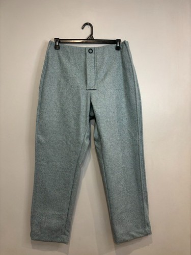 Acne Studios Wool Grey/Sage Modern Cozy Tailored Pants