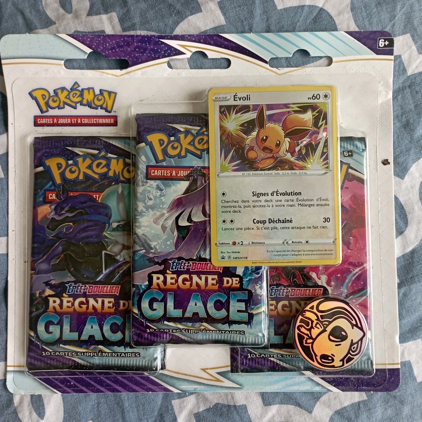 Tripack 3 Booster Règne De Glace Evoli Eb06 Neuf Scellé FR Fra Officiel