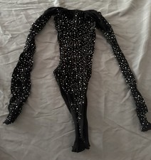 Mesh Unitard With Sequins