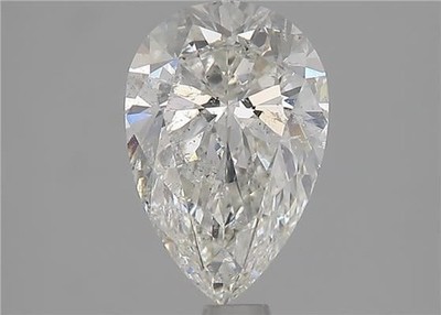 Pear Cut 1.49 Carat Cert. AGI Natural Mined Diamond Loose F color SI1 clarity