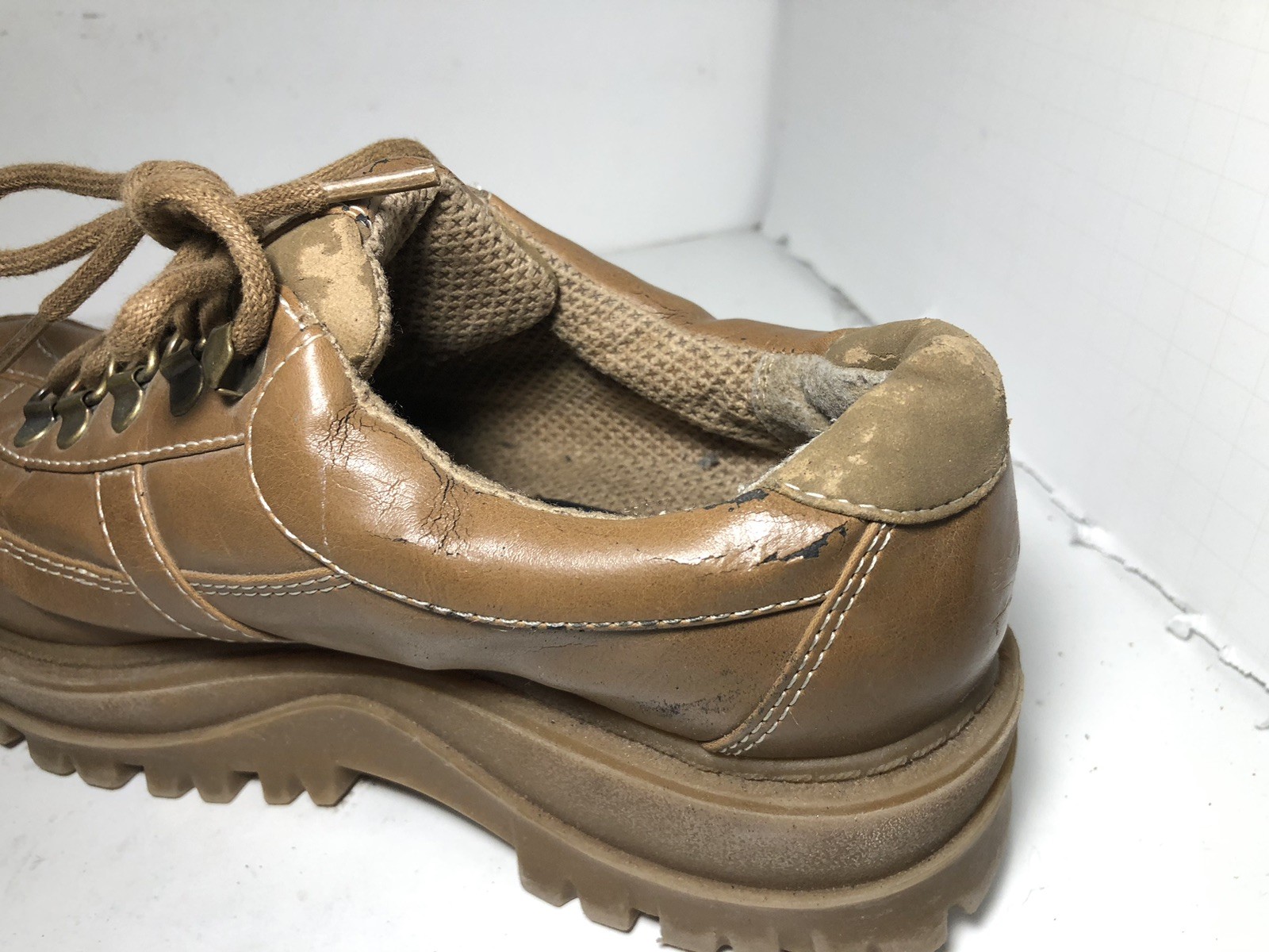 L.E.I 90’s Vintage Brown Chunky Platform Loafer Oxfords Shoes Women's 7 image 8