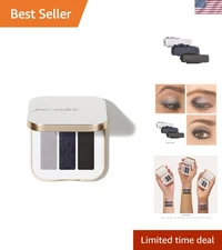 Highly Pigmented Mineral Eye Shadow Trio - Long-Lasting, Crease-Resistant