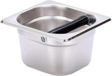 Coffee Knock Box, Stainless Steel Espresso Knock Box,Durable Stainless Steel Cof