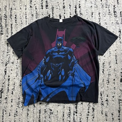 RARE Vintage 1995 Novel Teez Batman Forever AOP Graphic Mens XL T Shirt Tee