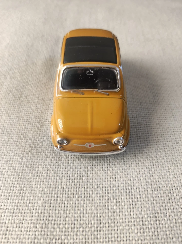 Modellino Fiat 500 1965 Giallo Senape Welly Nex 1:43 Nuovo Senza Scatola - Immagine 2 di 4