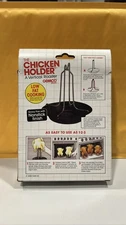 Gemco Vertical Chicken Holder. A Vertical Roaster w Gravy Pan. Low fat cooking.