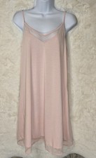 Victoria  s Secret Pink Slip Chemise XL Lace Trim Spaghetti Strap Sleepwear NWOT