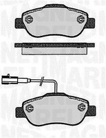 Magneti Marelli Bremsbelagsatz, Scheibenbremse Vorderachse U.A. FüR Fiat, Ford