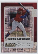 2021 Panini Contenders Building Blocks Ticket /10 Bryce Harper #99 uk2