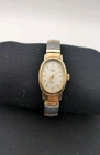 Vintage Women’s  Timex Quartz Two Tone Stretch Band Watch Needs Battery