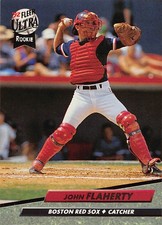 John Flaherty 1992 Ultra 313 Boston Red Sox Rookie Baseball Card. rookie card picture