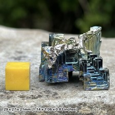 Bismuth Crystal UK Natural Metallic Mineral Specimen Hopper Formation Gift