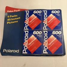 Polaroid 600 Instant Film 4-Pack 10 Photos Per Pack, 40 Total Expire 07/95