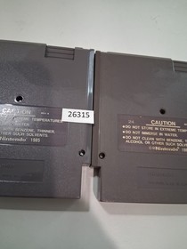 2 retro Nintendo games NES Skate or Die + Championship Bowling  26315 wt12